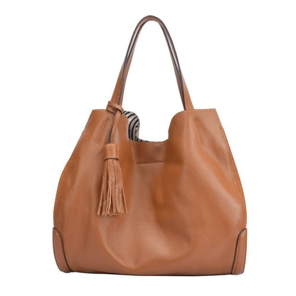 Maria Carla Woman's Fashion Luxury Leather Handbag, Smooth Leather