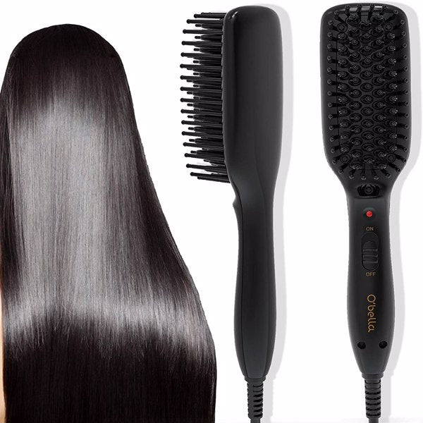 Hair Straightener Brush Hair Styler Electric Hot Comb