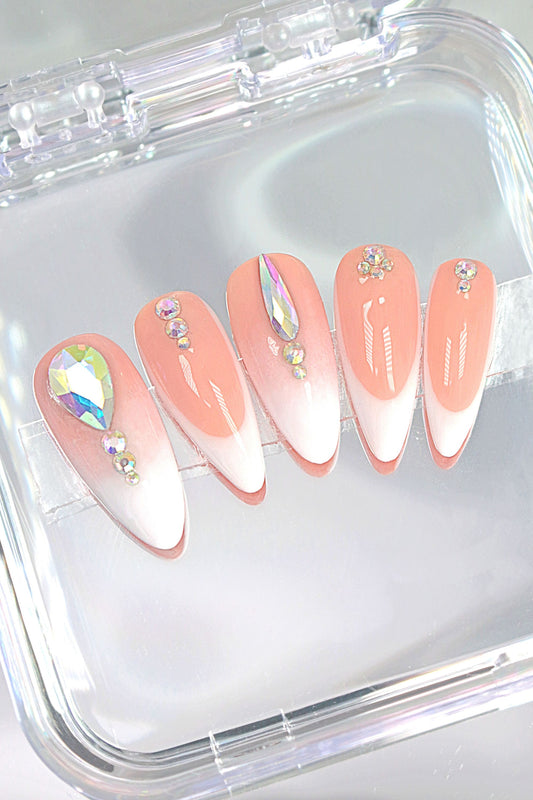 “Glammy French” Press On Nails Set