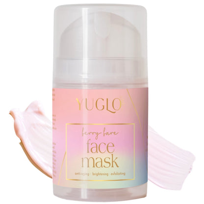 Berry Bare Glycolic Mask I Glycolic Acid Brightening Face Mask