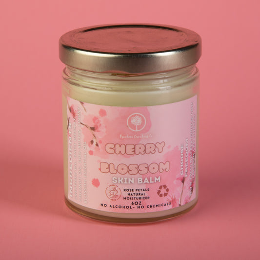 Natural Lotion Cherry Blossom scent- Skin Balm 6oz