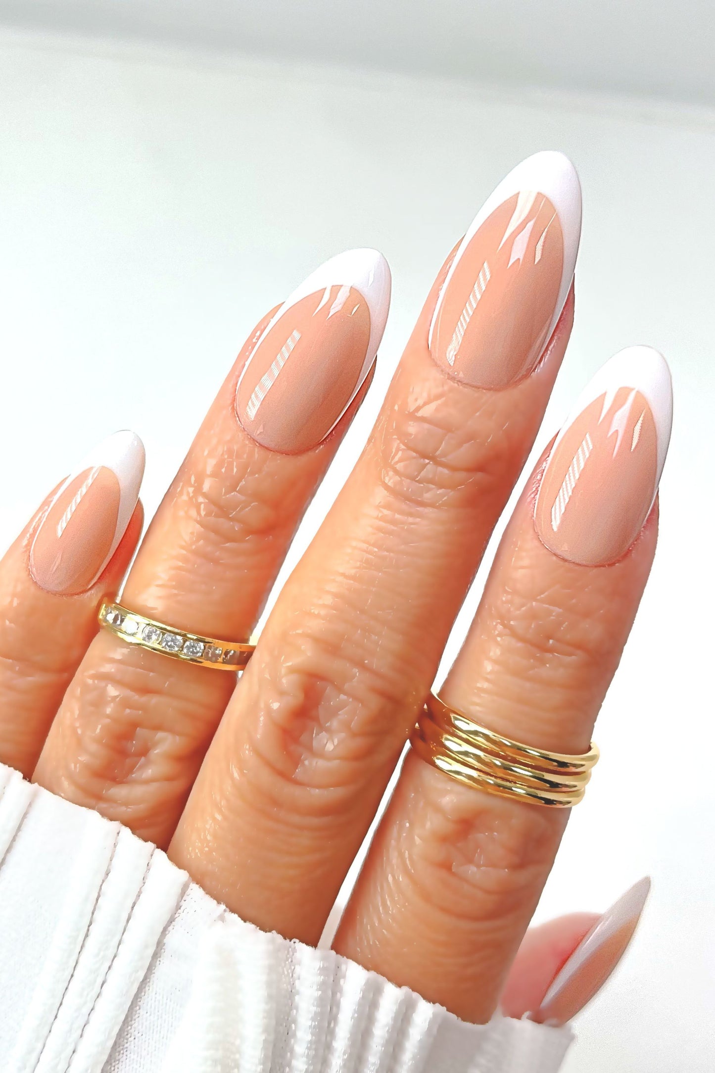 "Classy Luxe" French Manicure Press On Nails Set