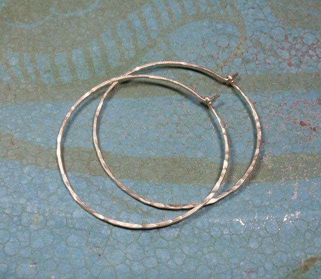 Crescent Moon Hoop Earrings