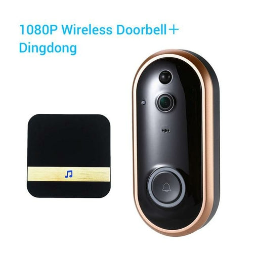 1080P Smart WIFI Doorbell Intercom Video Ring Door Bell With Camera IR