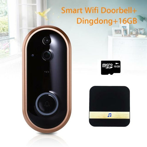 1080P Smart WIFI Doorbell Intercom Video Ring Door Bell With Camera IR