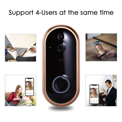 1080P Smart WIFI Doorbell Intercom Video Ring Door Bell With Camera IR