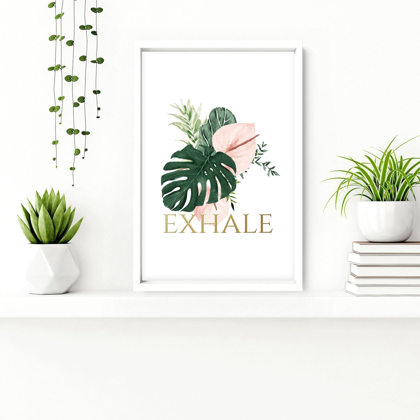 Relaxation wall art | set of 2 wall art prints for bathroom