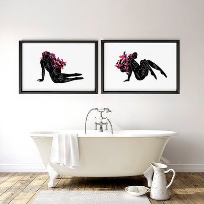 Wall art for the bathroom | set of 2