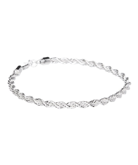 Silver Braided Bracelet for Women